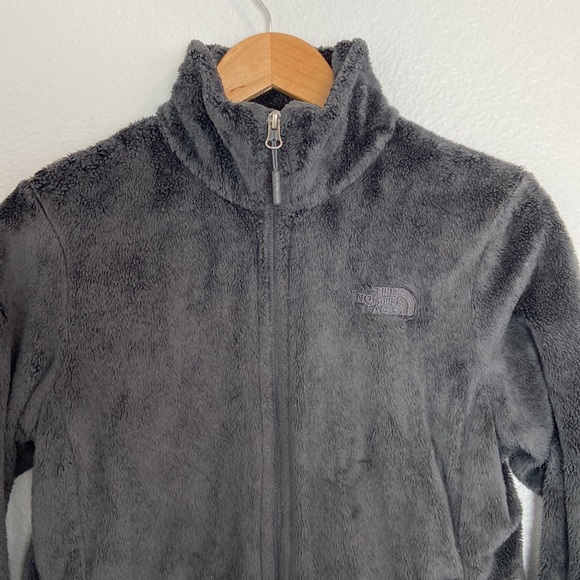 North Face Osito Full Zip Fleece Jacket Gray - Picture 4 of 16